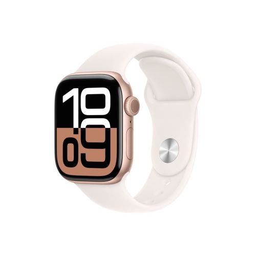 Apple Watch S10 GPS 46mm Rose Gold Alu Case with Light Blush Sport Band - M/L