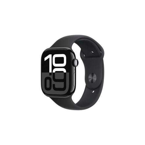 Apple Watch S10 Cellular 46mm Jet Black Alu Case with Black Sport Band - S/M