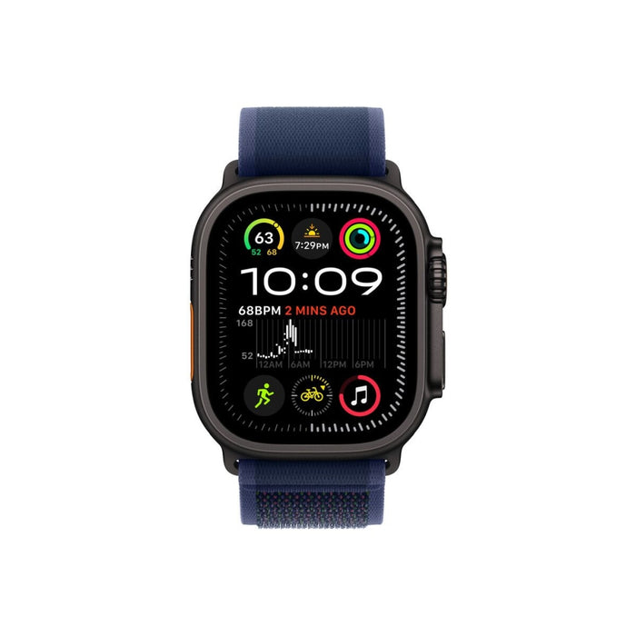 Apple Watch 49mm Loop: Blue Trail Loop - M/L - Black Titanium Finish