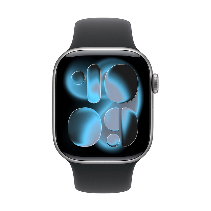 Smart watch Apple Watch 11 Cell 42mm Space Grey/Black Band S/M mf8a4 , 1.80 , Apple S10 SiP 64-bit Dual Core , 64