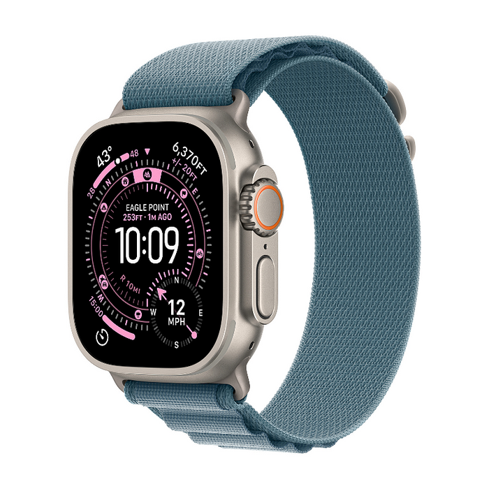 Smart watch Apple Watch Ultra 3 49mm Nat/Blue Alpine Loop M mewm4 , 1.98