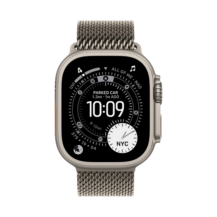 Smart watch Apple Watch Ultra 3 49mm Natural/Milanese L mf0e4, 1.98