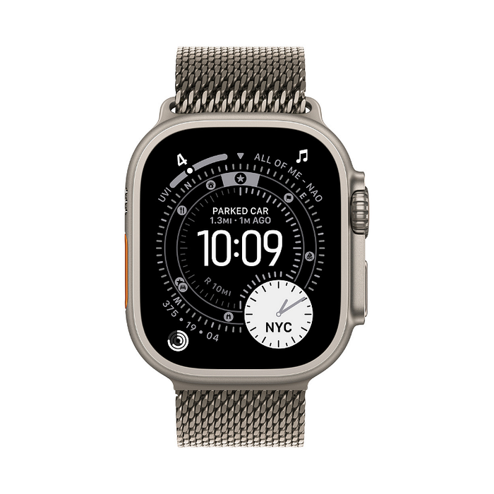 Smart watch Apple Watch Ultra 3 49mm Natural/Milanese S meww4 , 1.98