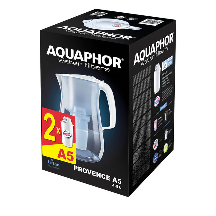 Filtering jug AQUAPHOR PROVANCE 4.2 L + 2 BR. FILTERS A5