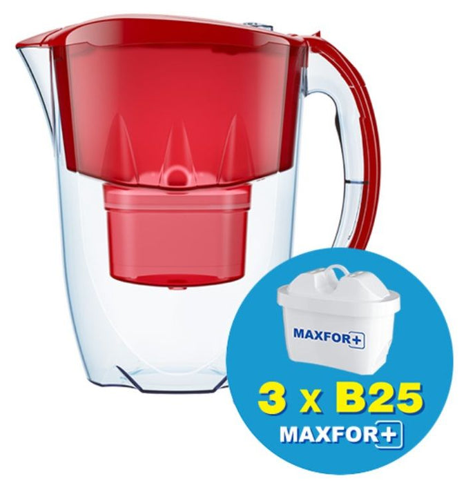 Aquaphor JASPER RED Filter Jug + 3 FILTER (190065), 2.8 L