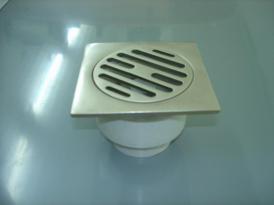 FLOOR SIPHON STRAIGHT 90X90 SQUARE