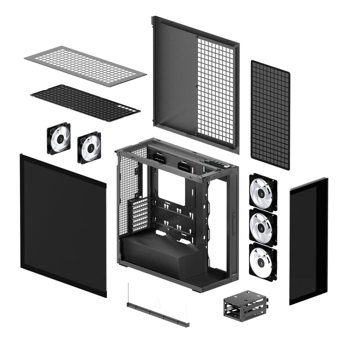 Arctic Xtender Mirror PC Case - Black Mid-Tower