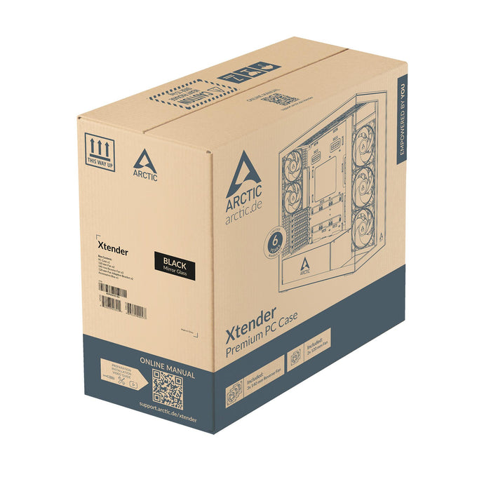Arctic Xtender VG Mirror PC Case - Black Mid-Tower