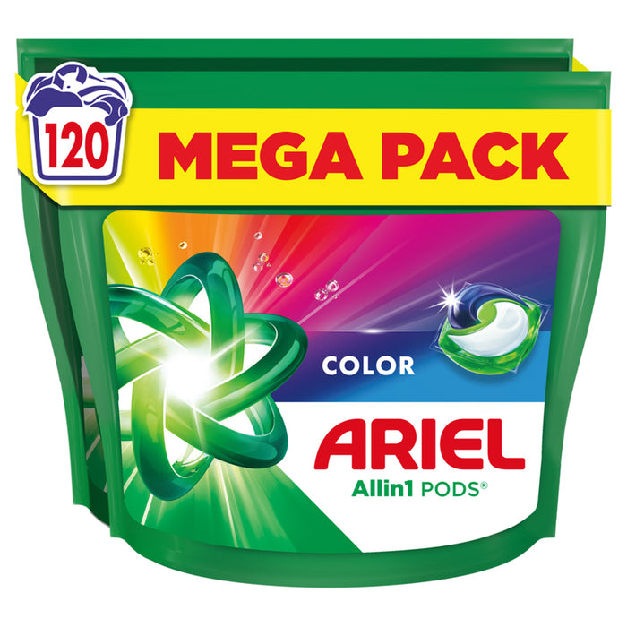 WASHING CAPSULES 2X60 PR COLOR ARIEL