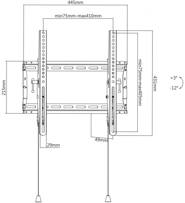 Arielli ATB-5944N TILT TV stand
