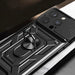 Armor Camshield Case with Stand and Camera Cover for iPhone 15 Pro Max Hybrid Armor Camshield - Black - Cell phone