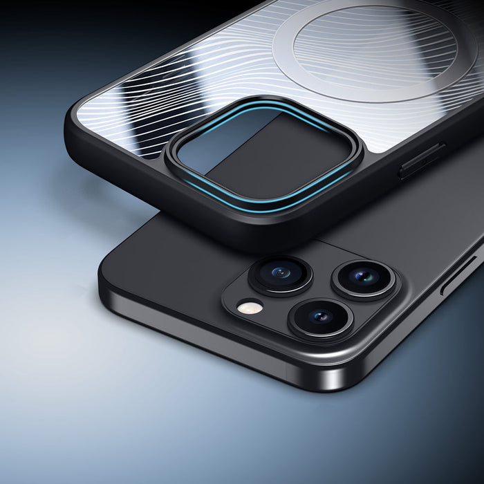 Armored case for iPhone 15 Pro Max with MagSafe Dux Ducis Aimo Mag - black - Cell phone cases and covers<<<HurtelXML