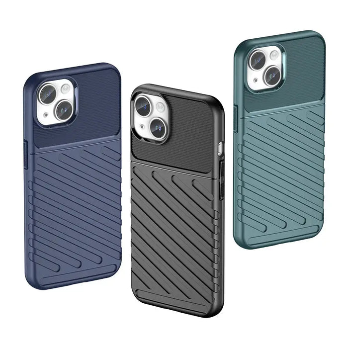 Armored iPhone 15 Plus Thunder Case - black - Cell phone cases and covers<<<HurtelXML