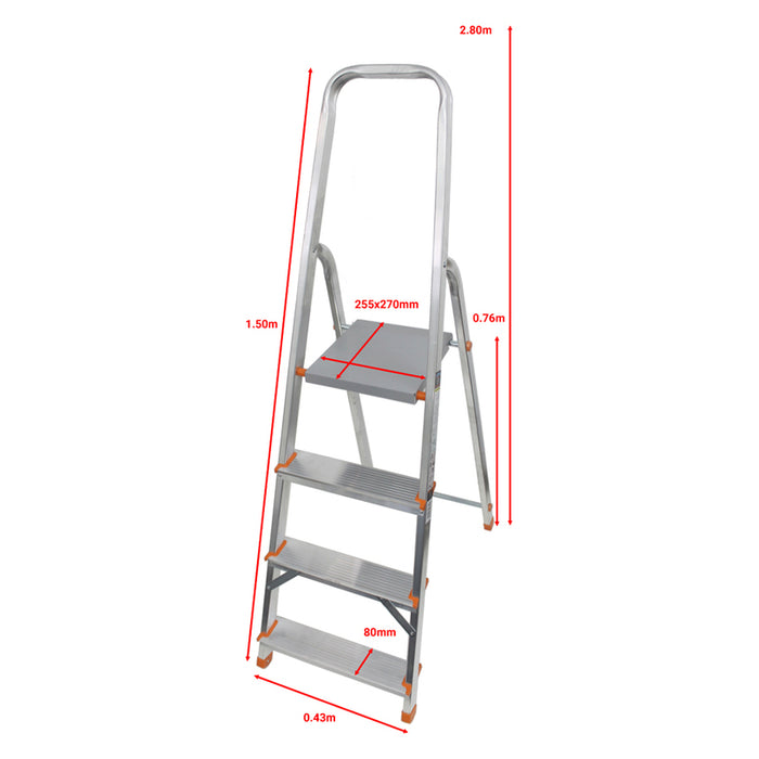 ALUMINUM LADDER 4 STEPS ARON AL-USS 4