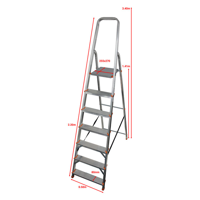 ALUMINUM LADDER 7 STEPS ARON AL-USS 7