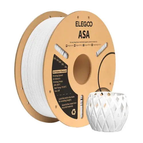 ASA ELEGOO Filament (White) - Filaments<<<3D Printing<<<Creative Technologies<<<InnproXML