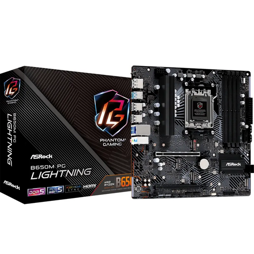 Asrock B650M Phantom Gaming Lightning - Дънни платки<<<ASROCK компоненти за компютри<<<ASROCK<<<PolyComp&&&Motherboards