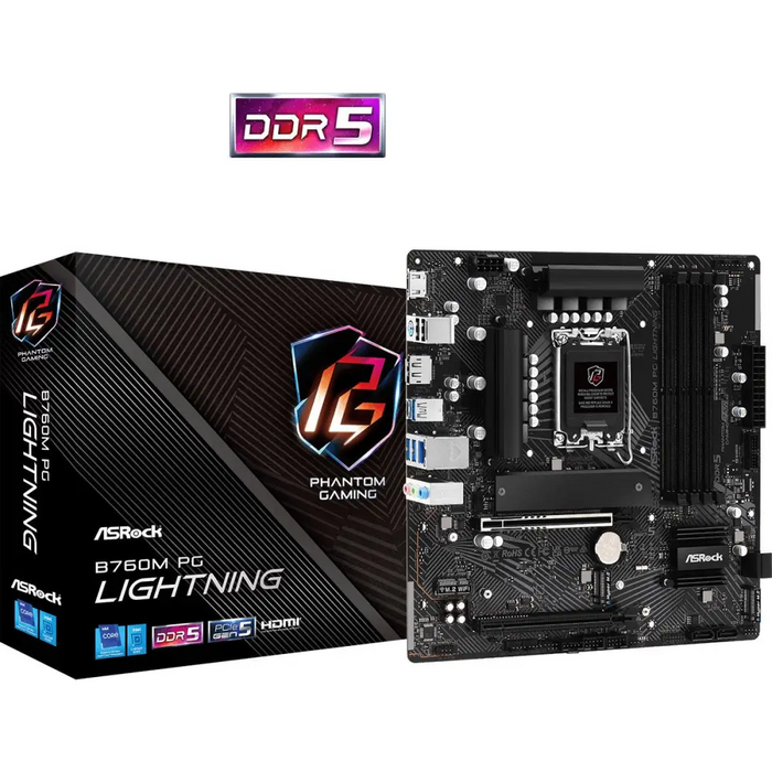 Asrock B760M PG Lightning Intel B760 LGA 1700 micro ATX