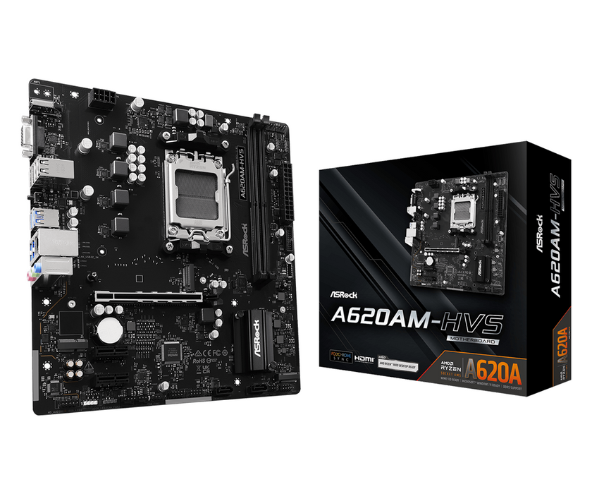 ASRock A620AM-HVS DDR5 Socket AM5 Motherboard