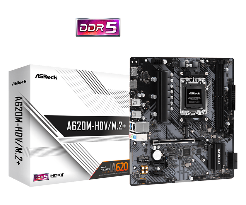 Motherboard ASROCK A620M-HDV M.2+, Socket AM5, mATX