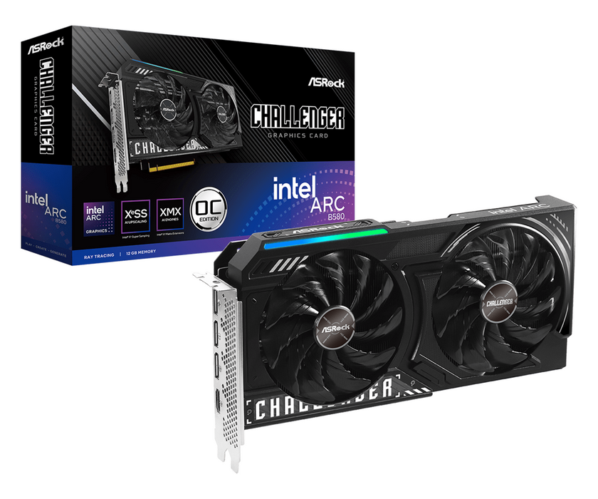 Video card ASRock Intel ARC B580 Challenger 12GB OC