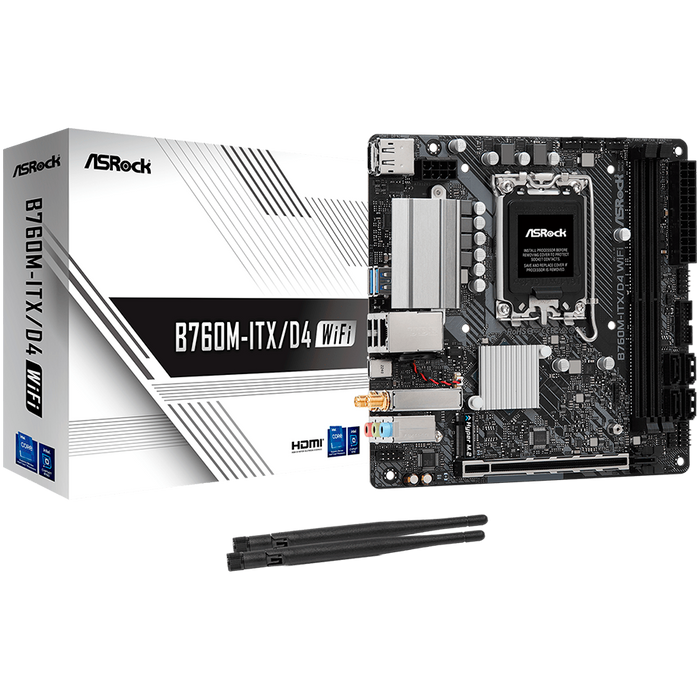 Asrock B760M-ITX/D4 WiFi Intel B760 LGA 1700 mini ITX