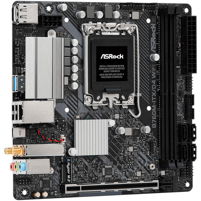 Asrock B760M-ITX/D4 WiFi Intel B760 LGA 1700 mini ITX
