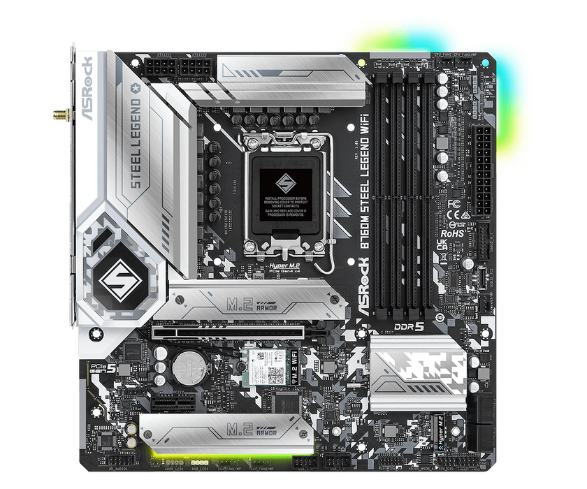 ASRock B760M Steel Legend WIFI DDR5 motherboard