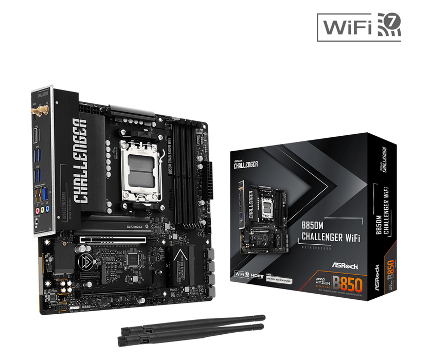 Motherboard ASRock B850M CHALLENGER WIFI socket AM5