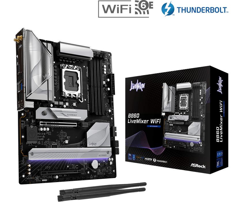 Motherboard ASRock B860 LiveMixer WIFI 6E, LGA 1851