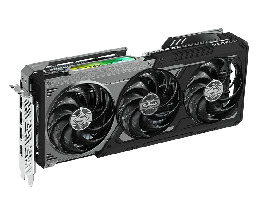 Video card ASRock RADEON RX 9070 XT STEEL LEGEND DARK 16GB GDDR6