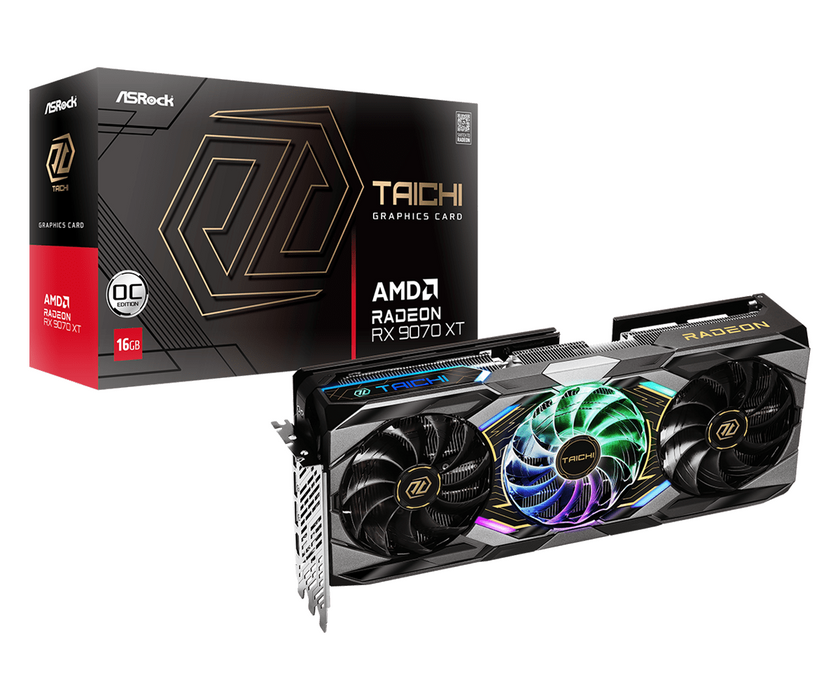 Video card ASRock RADEON RX 9070 XT TAICHI OC 16GB GDDR6