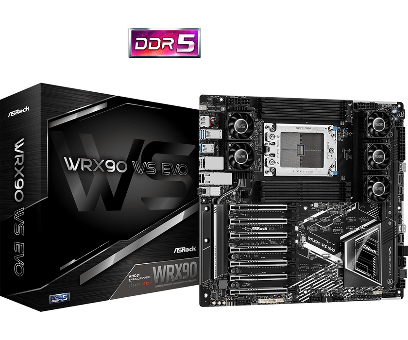 Motherboard ASROCK WRX90 WS EVO, Socket sTR5, ATX, 8xDDR5