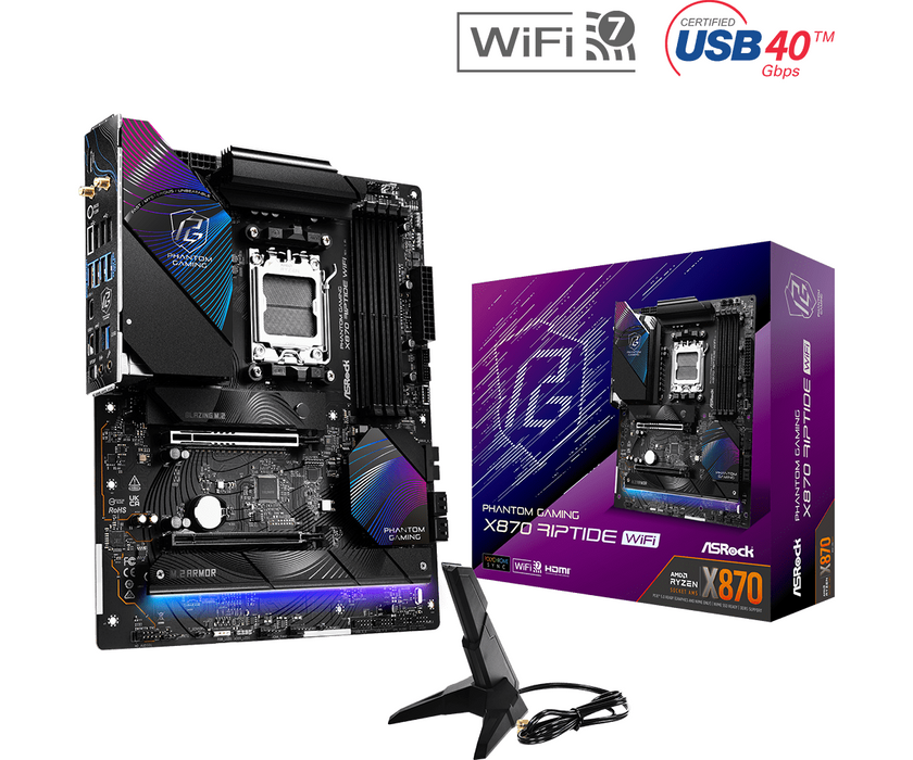 Motherboard ASROCK X870 RIPTIDE WIFI, Socket AM5