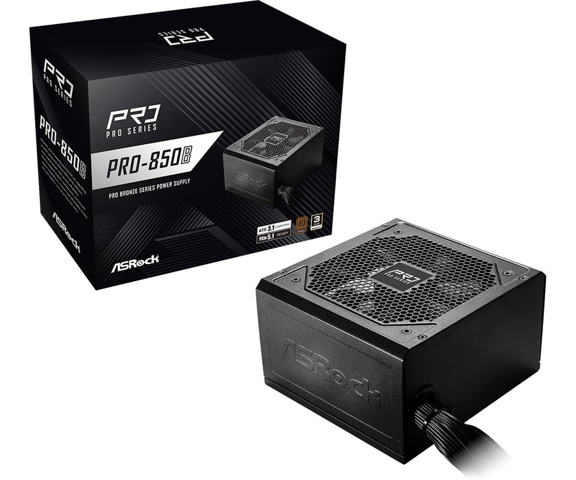 Asrock PRO-850B power supply unit 850 W 24-pin ATX ATX Black