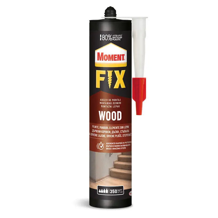 ASSEMBLY ADHESIVE MOMENT FIX WOOD - Полимерни и монтажни лепила<<<Уплътнители и фуги<<<Строителни материали<<<Praktiker