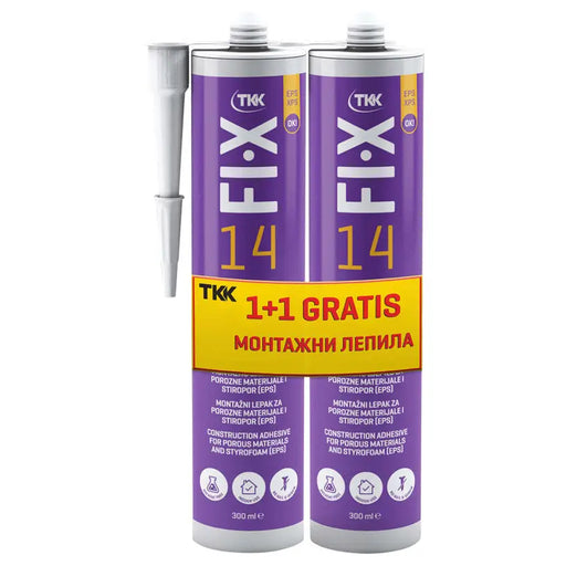 ASSEMBLY ADHESIVE TKK FIX14 - 2 PCS - Полимерни и монтажни лепила<<<Уплътнители и фуги<<<Строителни