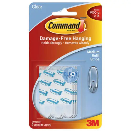 ASSEMBLY TAPES SPARE M R-R TRANSPARENT 9 PCS UP TO 0.9 KG COMMAND 17021 CLR - Ленти<<<Лепила и ленти<<<Подови и стенни