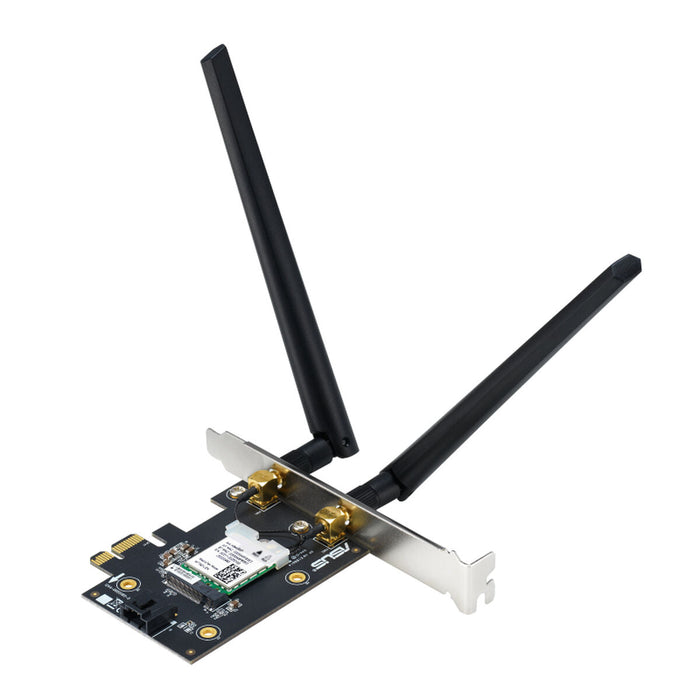 Asus PCI-E Adapter PCE-AXE5400 AXE5400 Tri-Band Bluetooth 5.2 WPA3 OFDMA MU-MIMO - Мрежови карти и адаптери<<<Network