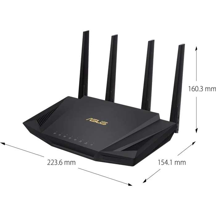 ASUS RT-AX58U V2 Wireless Router AX3000 Dual Band WiFi 6 (802.11ax) MU-MIMO IPv6 OFDMA AiMesh AiProtection Pro 2402
