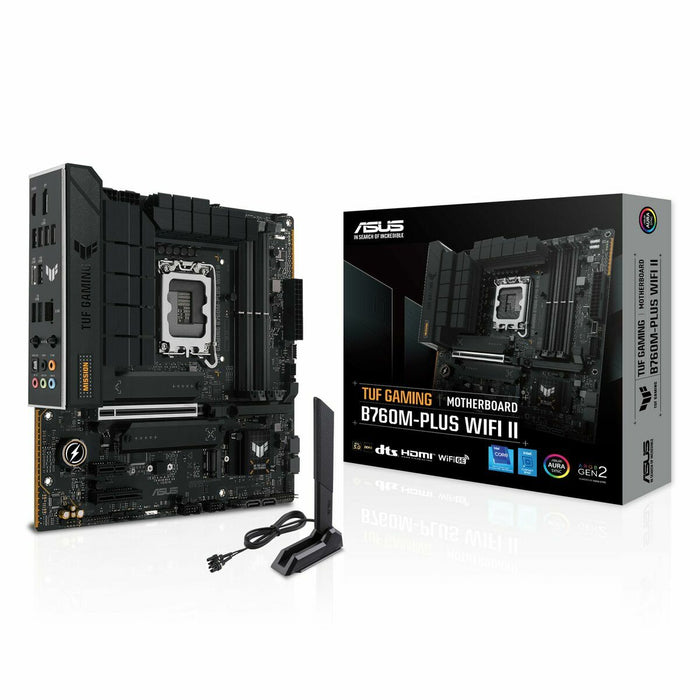 ASUS TUF GAMING B760M-PLUS WIFI II LGA1700 B760 USB20G WIFI6E MB - Гейминг дънни платки<<<Гейминг
