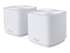 ASUS ZenWiFi AX Mini XD4 EU + UK 2PK white 1.1800Mbps dual-band mesh Wi-Fi system for seamless coverage up to 557 Sq.