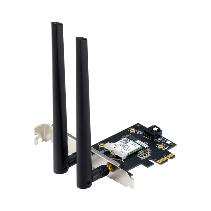 Wireless adapter ASUS PCE-BE6500 WiFi 7 PCI-e two external antennas and Bluetooth 5.4