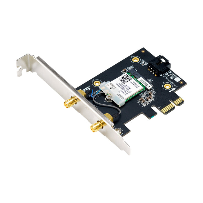 Wireless adapter ASUS PCE-BE6500 WiFi 7 PCI-e two external antennas and Bluetooth 5.4