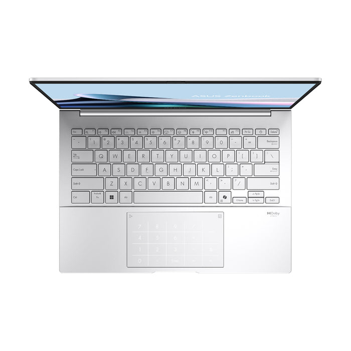 Ultrabook ASUS Zenbook 14 UX3405CA-ST1454WNA 14.0 ", INTEL CORE ULTRA 7 255H, RAM 16 GB, SSD 1000 GB, INTEL ARC GRAPHICS, WINDOWS 11, FOGGY SILVER