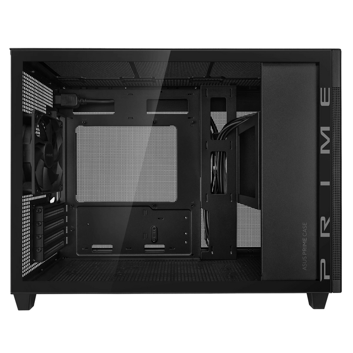 ASUS PRIME AP201 Tempered Glass Case, Micro ATX - Black