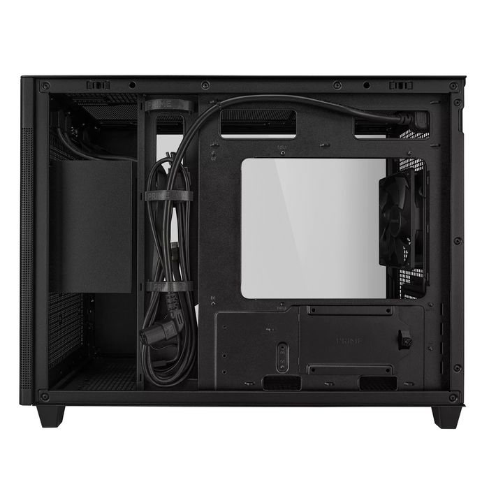 ASUS PRIME AP201 Tempered Glass Case, Micro ATX - Black