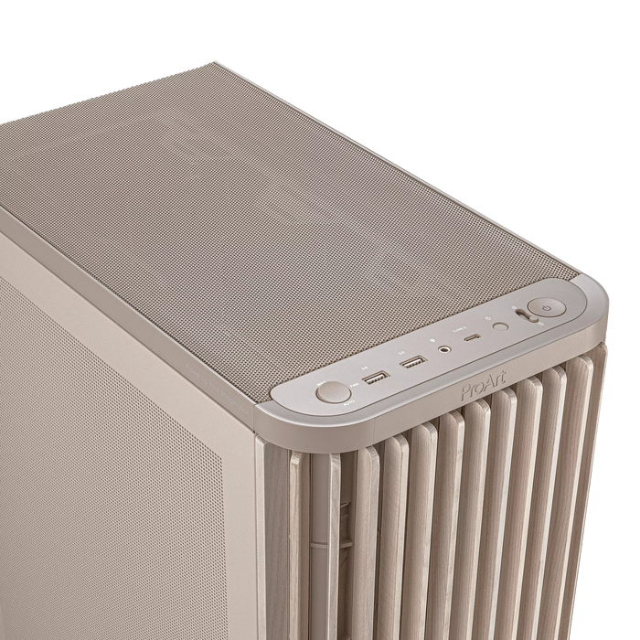 Box ASUS ProArt PA401 Wood Edition Beige - Mesh Panel