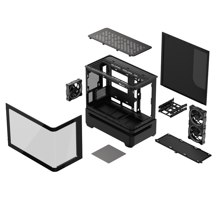 Box ASUS Prime AP202 ARGB mATX + 3 ARGB Fans - Black
