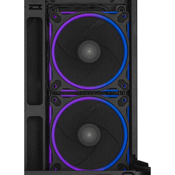 Box ASUS Prime AP202 ARGB mATX + 3 ARGB Fans - Black